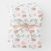 Set des flachen Blattes für das Umhüllungspapier f Geschenkpapier Set (Beispiel)