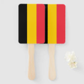 Set des Handfächers mit belgischer Flagge Fächer (Vorne und Hinten)