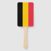 Set des Handfächers mit belgischer Flagge Fächer (Rückseite)