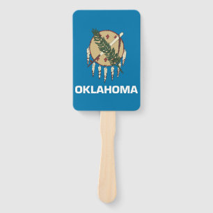 Set des Handfächers mit der Flagge von Oklahoma St Fächer