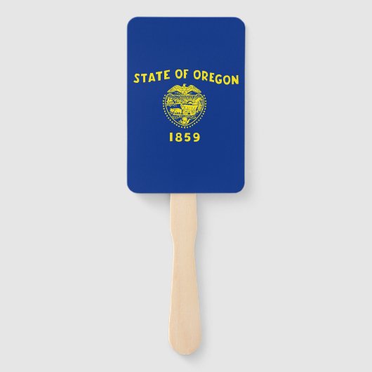 Set des Handfächers mit der Flagge von Oregon Staa Fächer (Rückseite)