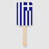 Set des Handfächers mit griechischer Flagge Fächer (Rückseite)