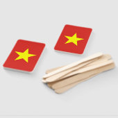 Set des Handfächers mit vietnamesischer Flagge Fächer (Non-assembled)
