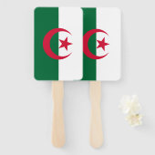 Set des Handfans mit algerischer Flagge Fächer (Vorne und Hinten)