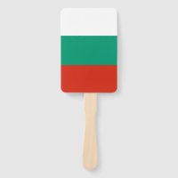 Set des Handfans mit bulgarischer Flagge