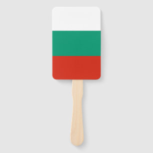 Set des Handfans mit bulgarischer Flagge Fächer