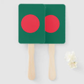 Set des Handfans mit der Flagge Bangladeschs Fächer (Vorne und Hinten)