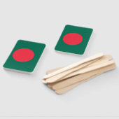 Set des Handfans mit der Flagge Bangladeschs Fächer (Non-assembled)