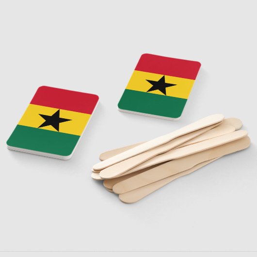 Set des Handfans mit der Flagge Ghanas Fächer (Non-assembled)
