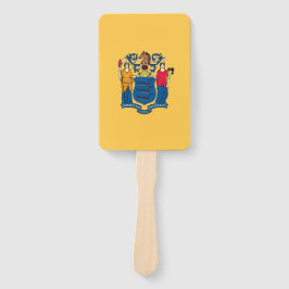 Set des Handfans mit der Flagge New Jersey, USA Fächer