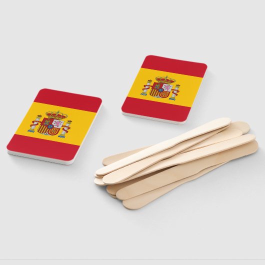 Set des Handfans mit der Flagge Spaniens Fächer (Non-assembled)