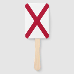 Set des Handfans mit der Flagge von Alabama, USA Fächer