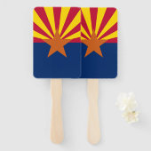Set des Handfans mit der Flagge von Arizona, USA Fächer (Vorne und Hinten)
