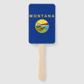 Set des Handfans mit der Flagge von Montana, USA Fächer (Rückseite)