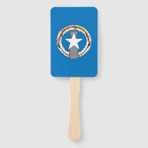 Set des Handfans mit der Flagge von Nord-Mariana Fächer