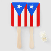 Set des Handfans mit der Flagge von Puerto Rico, U Fächer (Vorne und Hinten)