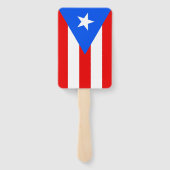 Set des Handfans mit der Flagge von Puerto Rico, U Fächer (Rückseite)