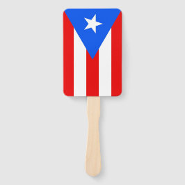 Set des Handfans mit der Flagge von Puerto Rico, U Fächer