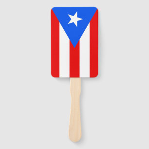 Set des Handfans mit der Flagge von Puerto Rico, U Fächer