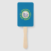 Set des Handfans mit der Flagge von South Dakota, Fächer (Rückseite)