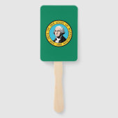 Set des Handfans mit der Flagge von Washington Sta Fächer (Rückseite)