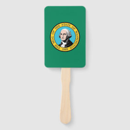 Set des Handfans mit der Flagge von Washington Sta Fächer