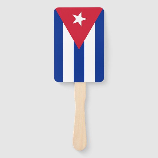 Set des Handfans mit kubanischer Flagge Fächer (Vorderseite)