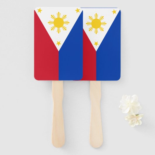 Set des Handfans mit philippinischer Flagge Fächer (Vorne und Hinten)