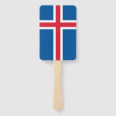 Set des Handgebläses mit der Flagge Islands Fächer (Rückseite)