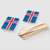 Set des Handgebläses mit der Flagge Islands Fächer (Non-assembled)