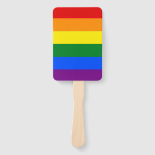 Set des Handgebläses mit der Pride-Flagge von LGBT Fächer