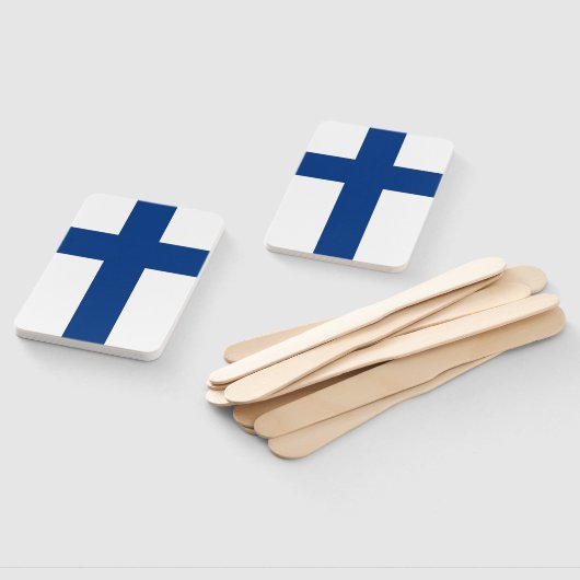 Set des Handgebläses mit finnischer Flagge Fächer (Non-assembled)