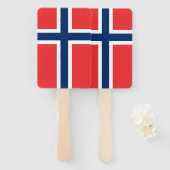 Set des Handgebläses mit norwegischer Flagge Fächer (Vorne und Hinten)