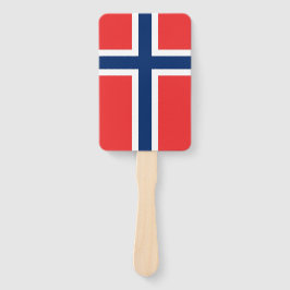 Set des Handgebläses mit norwegischer Flagge Fächer