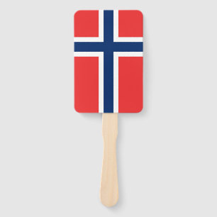 Set des Handgebläses mit norwegischer Flagge Fächer