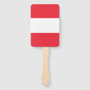 Set des Handgebläses mit österreichischer Flagge Fächer