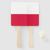 Set des Handgebläses mit polnischer Flagge Fächer (Vorne und Hinten)