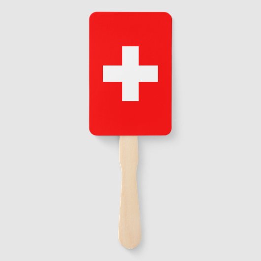 Set des Handgebläses mit Schweizer Flagge Fächer (Rückseite)