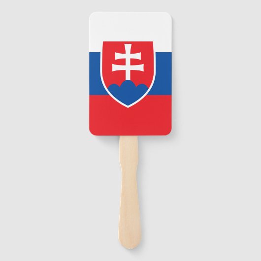 Set des Handgebläses mit slowakischer Flagge Fächer (Rückseite)