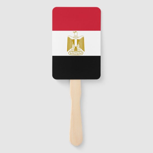 Set des Handlüfters mit ägyptischer Flagge Fächer (Rückseite)