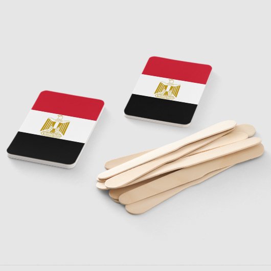 Set des Handlüfters mit ägyptischer Flagge Fächer (Non-assembled)