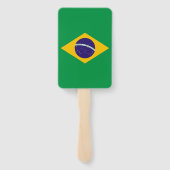 Set des Handlüfters mit der Flagge Brasiliens Fächer (Rückseite)