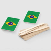 Set des Handlüfters mit der Flagge Brasiliens Fächer (Non-assembled)
