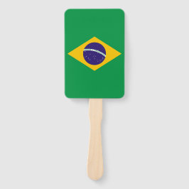 Set des Handlüfters mit der Flagge Brasiliens Fächer
