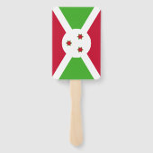 Set des Handlüfters mit der Flagge Burundis Fächer (Rückseite)