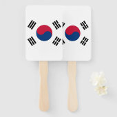Set des Handlüfters mit der Flagge Südkoreas Fächer (Vorne und Hinten)