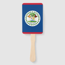 Set des Handlüfters mit der Flagge von Belize Fächer