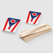 Set des Handlüfters mit der Flagge von Ohio Staat, Fächer (Non-assembled)