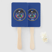 Set des Handlüfters mit der Flagge von Utah, USA Fächer (Vorne und Hinten)