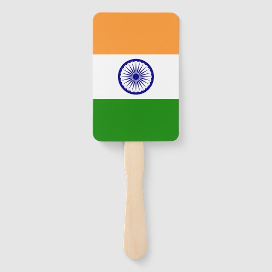 Set des Handlüfters mit indischer Flagge Fächer (Rückseite)